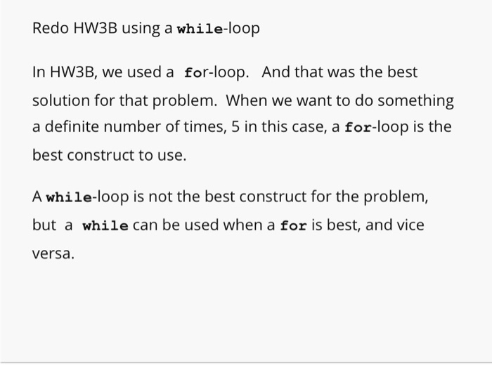 Solved HWЗВ Write a Python program that uses a for-loop to | Chegg.com