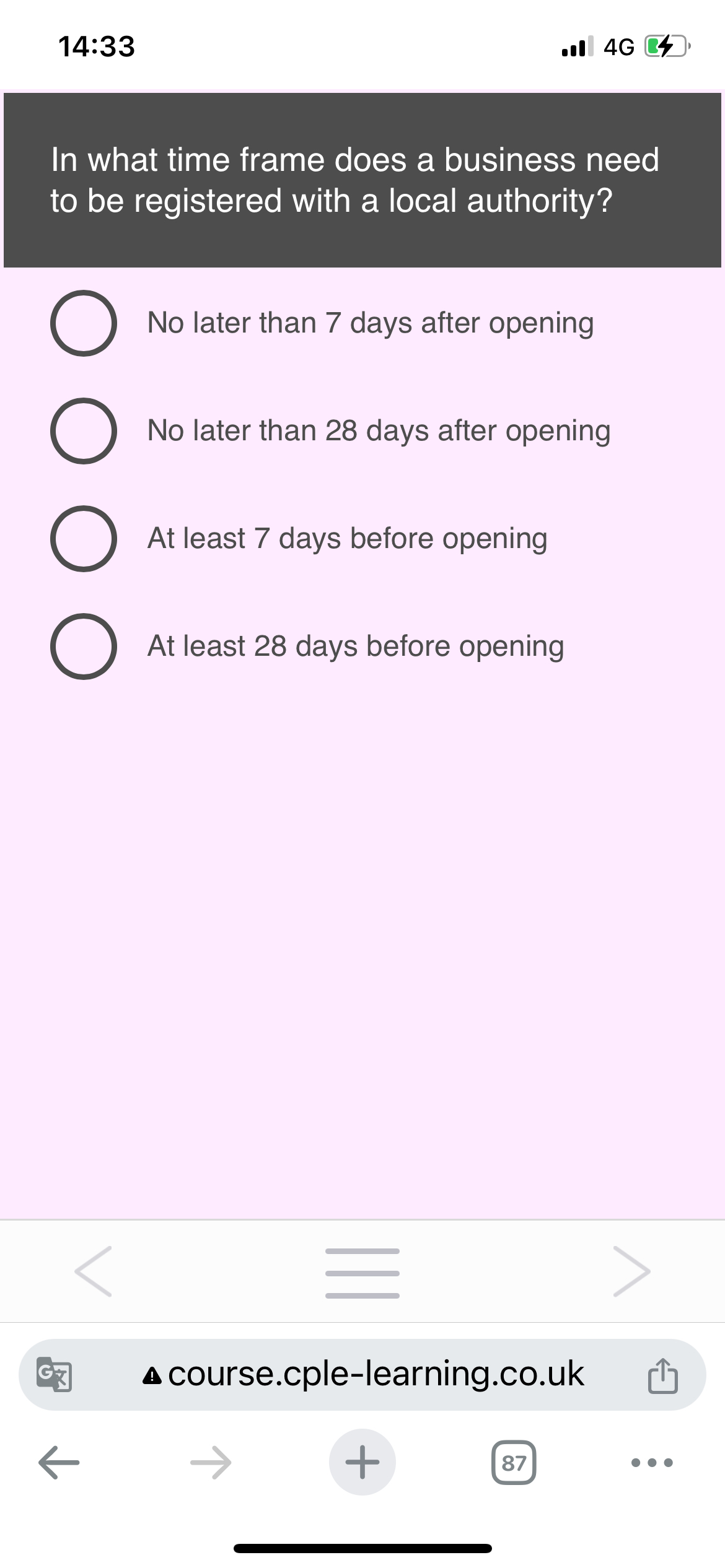 Solved In what time frame does a business needto be