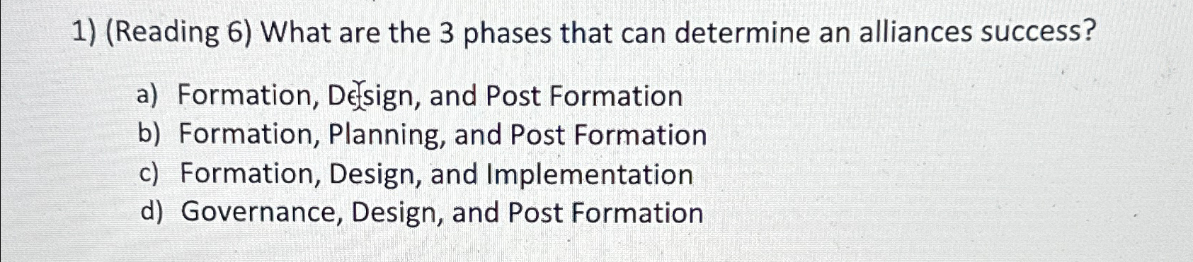 Solved (Reading 6) ﻿What are the 3 ﻿phases that can | Chegg.com