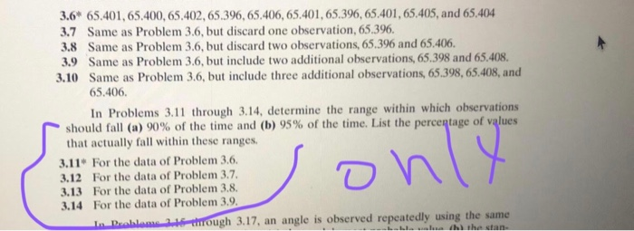 Solved In Problems 3 11 Through 3 14 Determine The Range Chegg Com