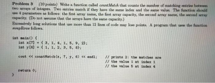 Solved Problem 3 (10 points) Write a function called count | Chegg.com