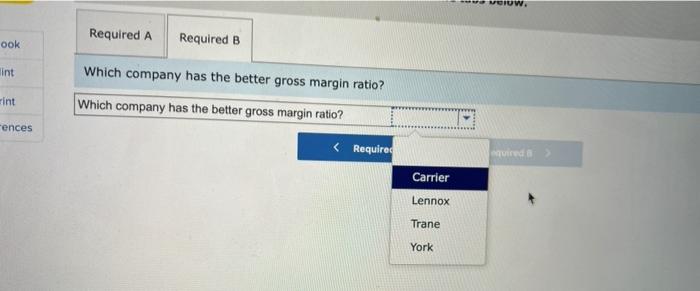 Which company has the better gross margin ratio?