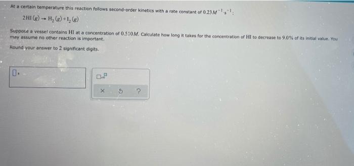 Solved The rate constant k for a certain reaction is | Chegg.com