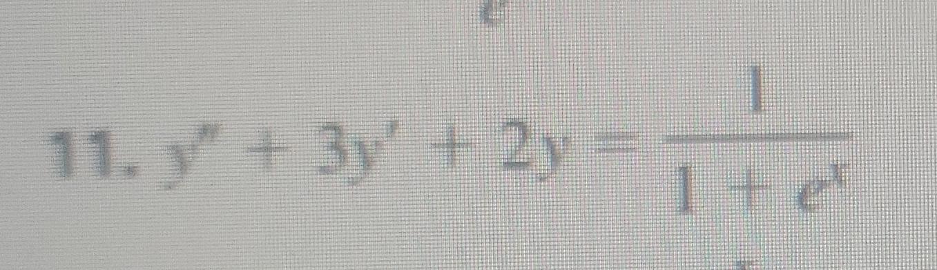 Solved In Problems 1 18 Solve Each Differential Equation By