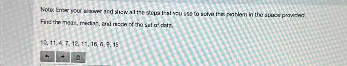 Solved Note: Enter your answer and show all the steps that | Chegg.com