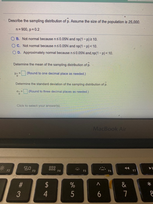 Solved Describe the sampling distribution of . Assume the | Chegg.com