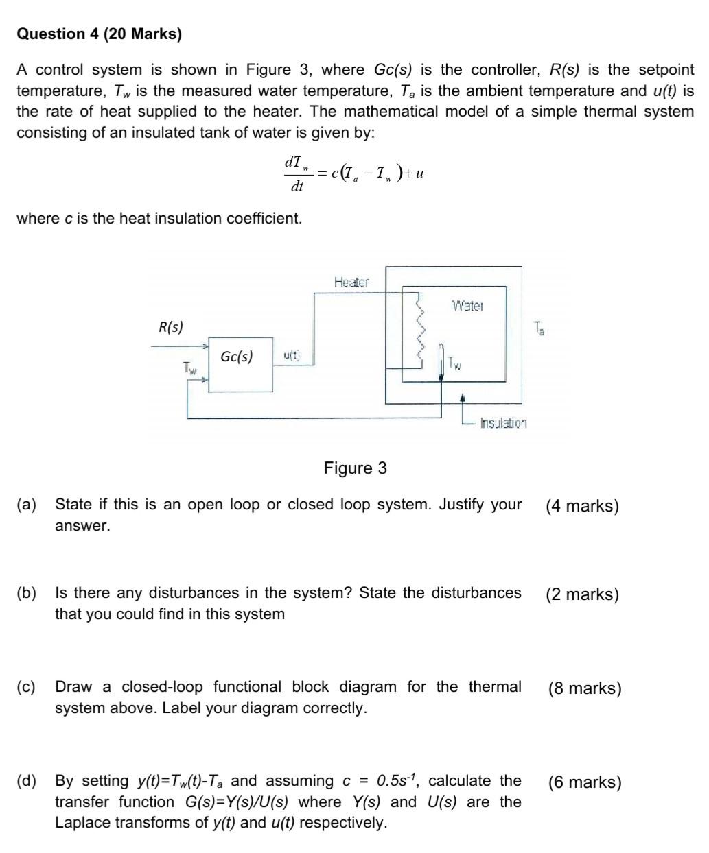 Solved Control System Subject. Please Answer With Full Step | Chegg.com