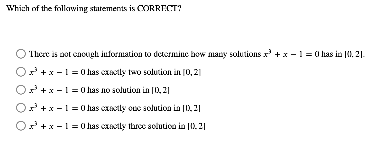 Solved Which of the following statements is CORRECT?There is | Chegg.com