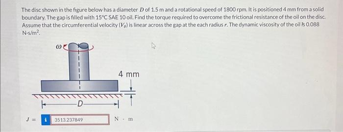 Solved The disc shown in the figure below has a diameter D | Chegg.com
