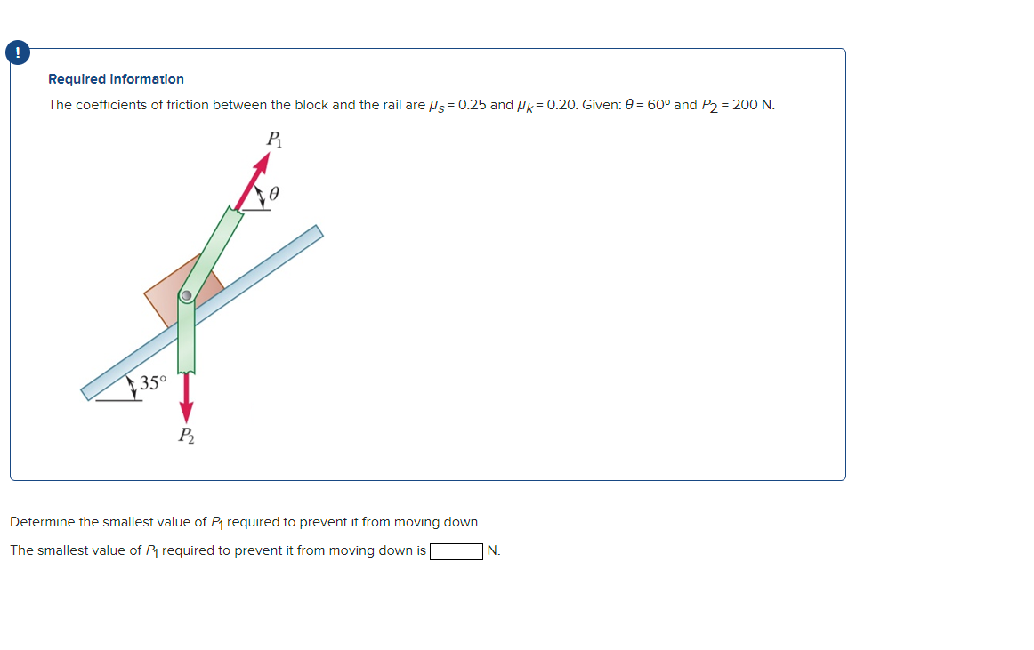 Solved Required informationThe coefficients of ﻿friction