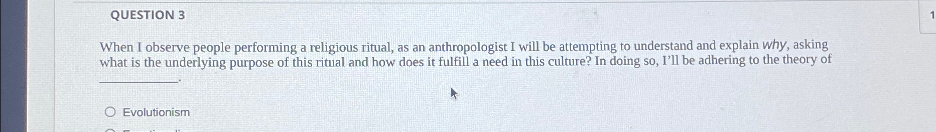Solved QUESTION 3When I observe people performing a | Chegg.com