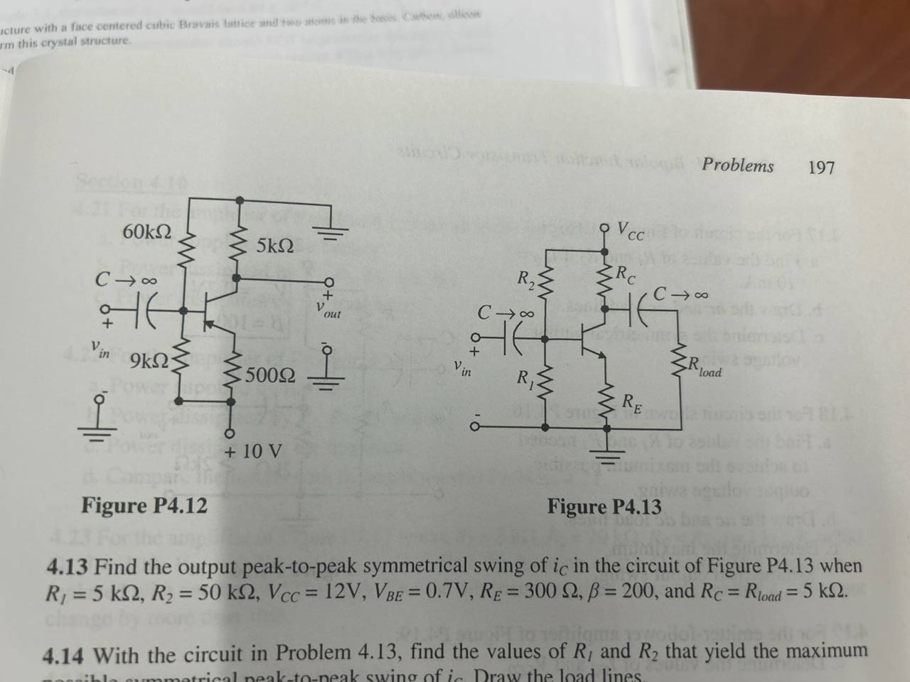 Solved 4.21 ﻿For the amplifier of Problem 4.13, ﻿calculate | Chegg.com