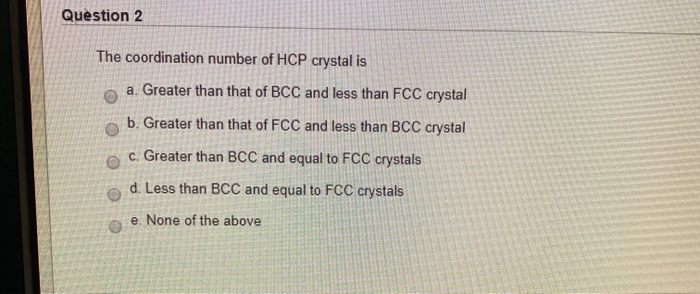 Fcc coordination number