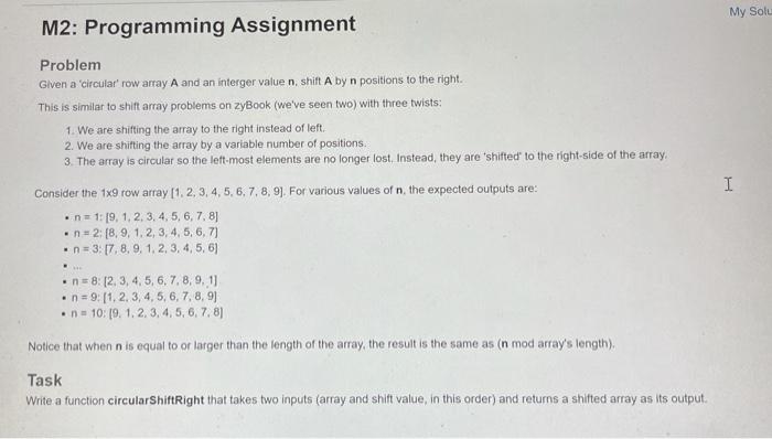 m2 programming assignment 3 larger integer