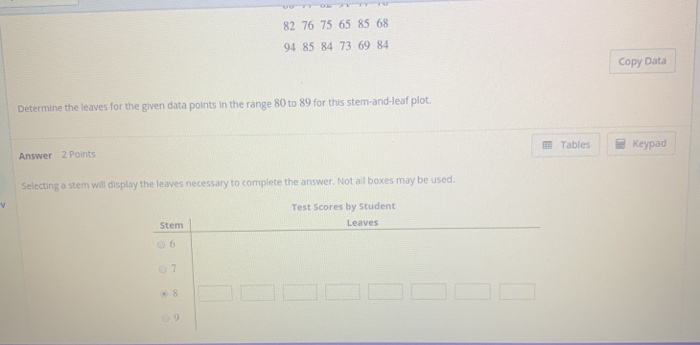 Solved The following data represent the test scores for 18 | Chegg.com