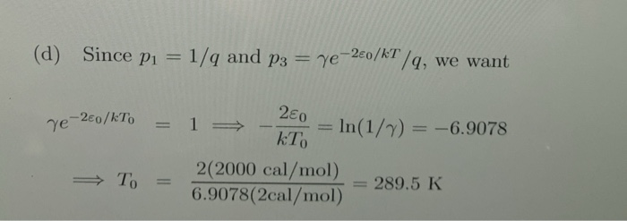 Solved 1. Statistical thermodynamics of a cooperative | Chegg.com