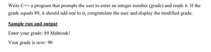 Solved Write C++ a program that prompts the user to enter an | Chegg.com