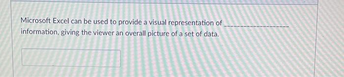 which types of visual representations can be used in excel