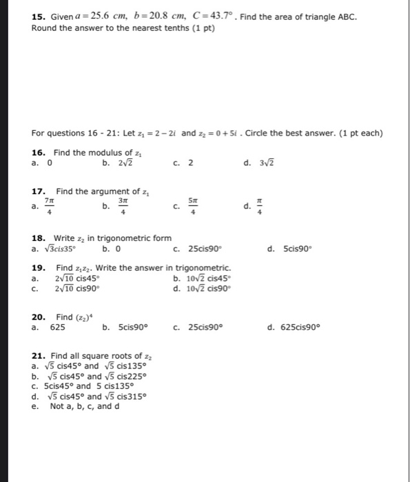 Solved For Questions 1 5 Write True Or False Next To E Chegg Com