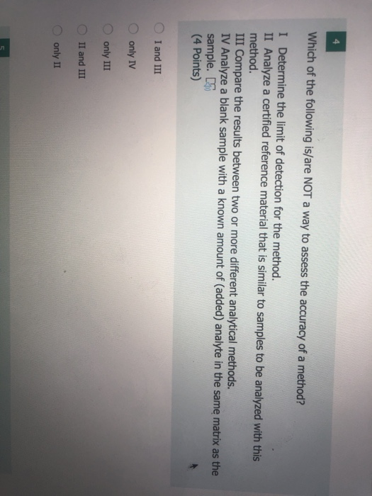Solved Which of the following is/are NOT a way to assess the | Chegg.com