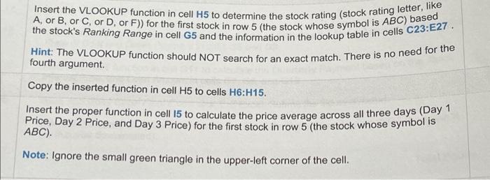 insert-the-vlookup-function-in-cell-h5-to-determine-chegg