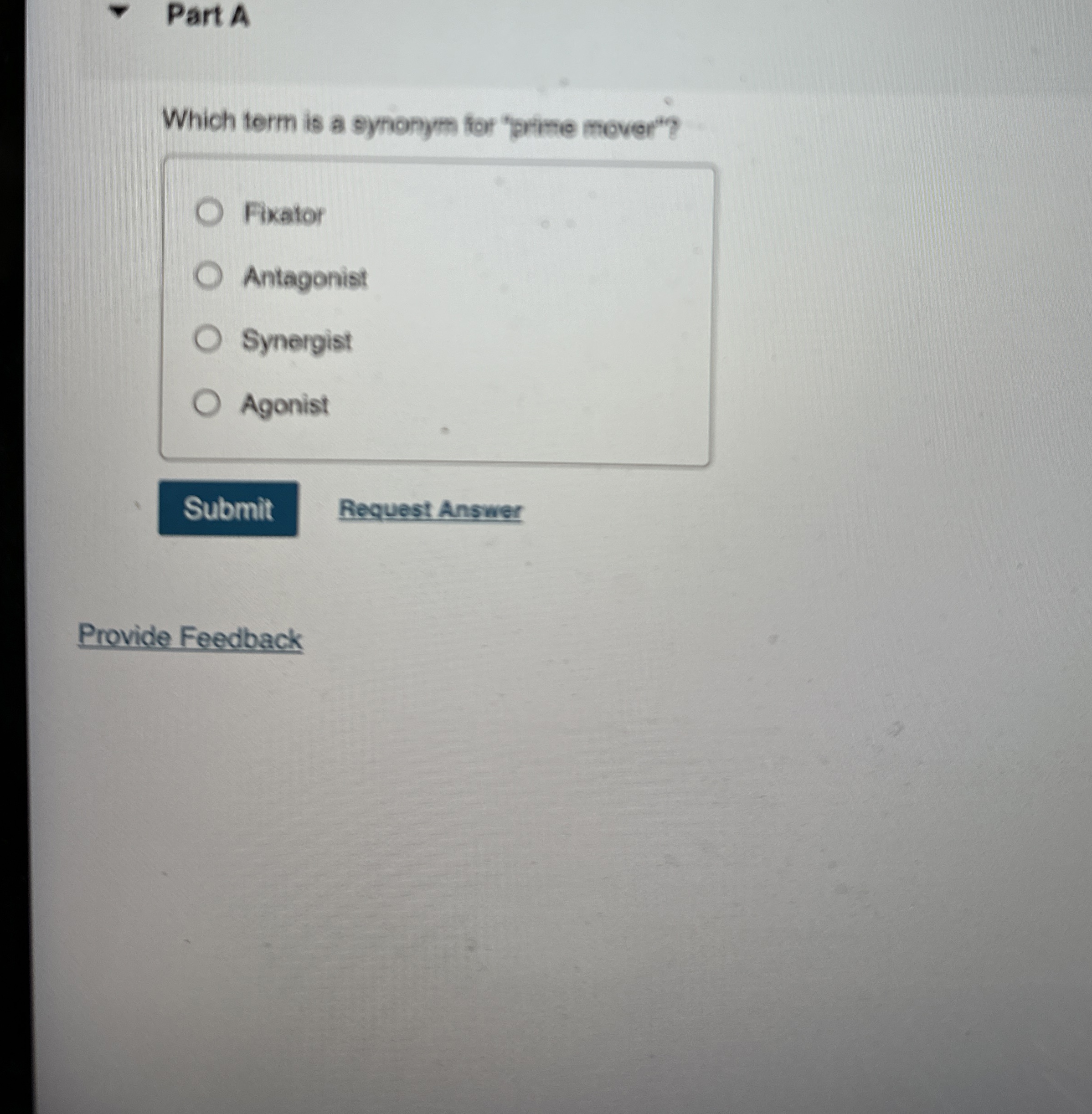 Solved Part AWhich term is a synonym for "prime