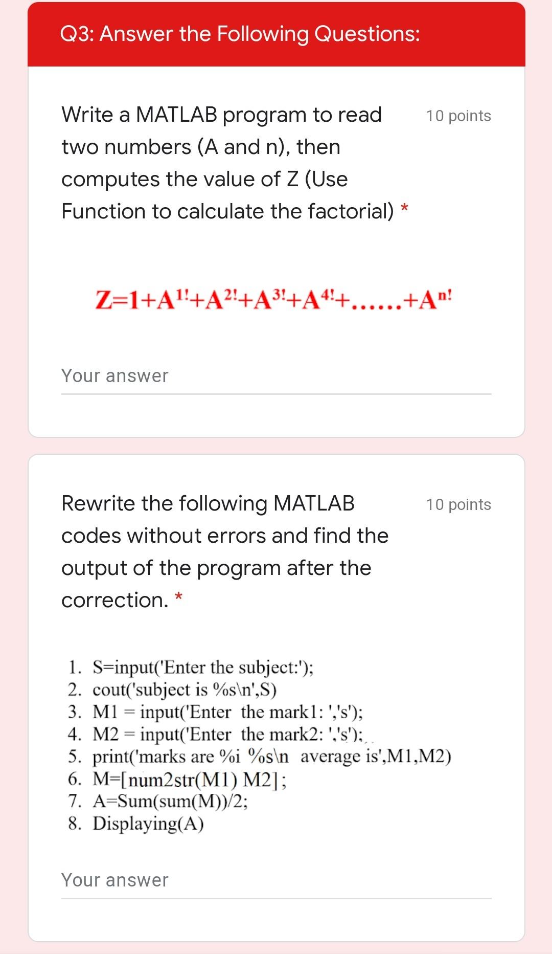 Solved Q3: Answer the Following Questions: 10 points Write a | Chegg.com