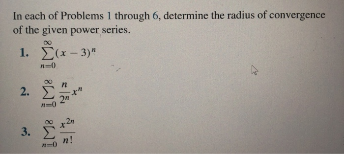 Solved In Each Of Problems 1 Through 6, Determine The Radius | Chegg.com