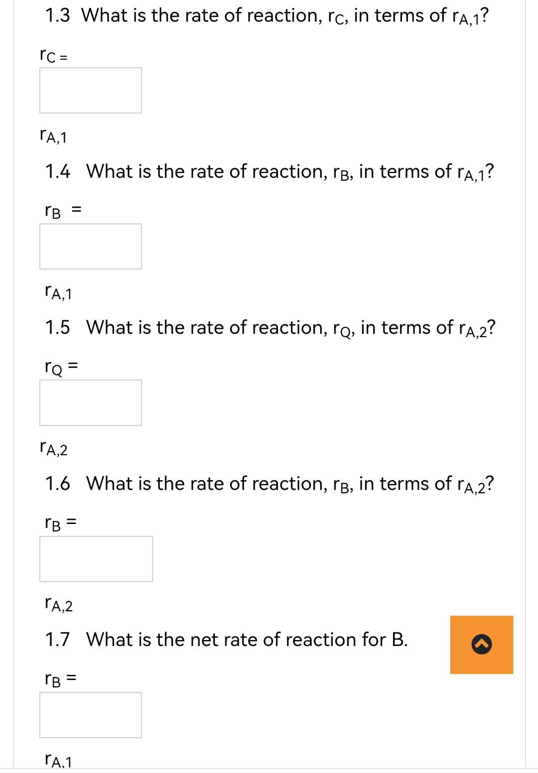 For the competing reactions: A+2 B→C2 A+3 B→Q C is | Chegg.com
