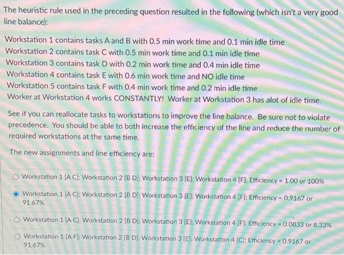 Solved The heuristic rule used in the preceding question | Chegg.com