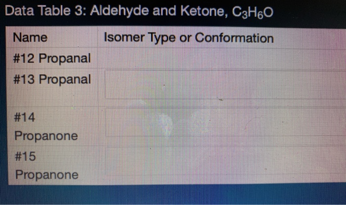 isomer of propanone