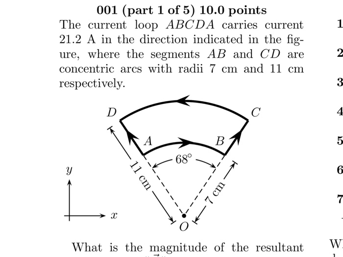 Solved 6. pointing into the paper 7. positive y direction | Chegg.com