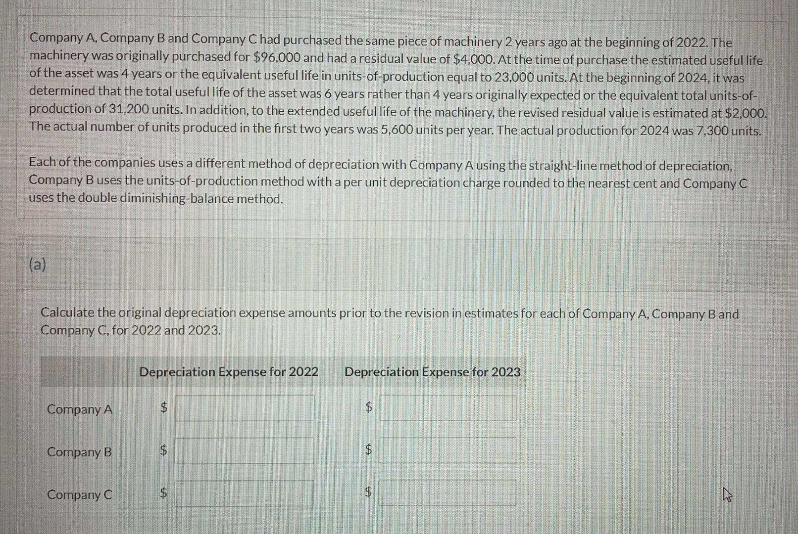 Solved Company A, Company B And Company C Had Purchased The | Chegg.com