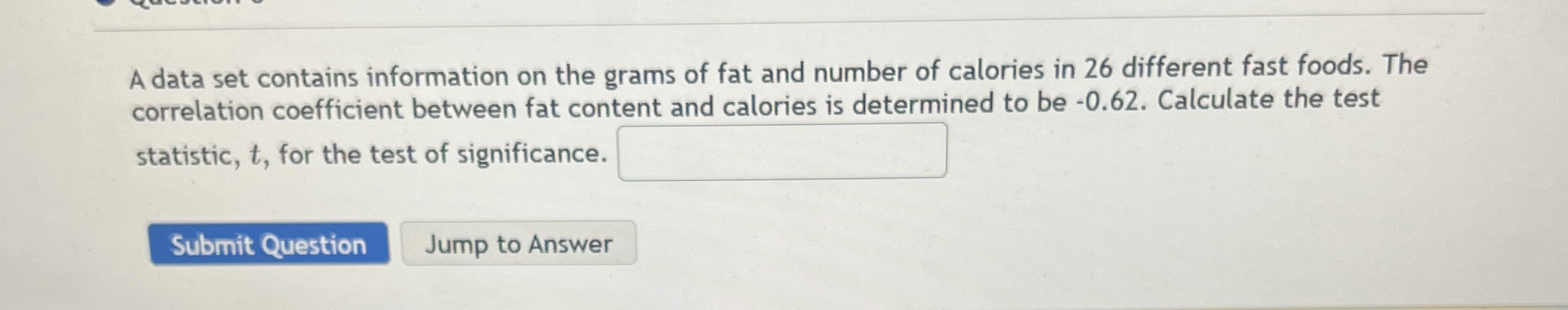 Solved A Data Set Contains Information On The Grams Of Fat 