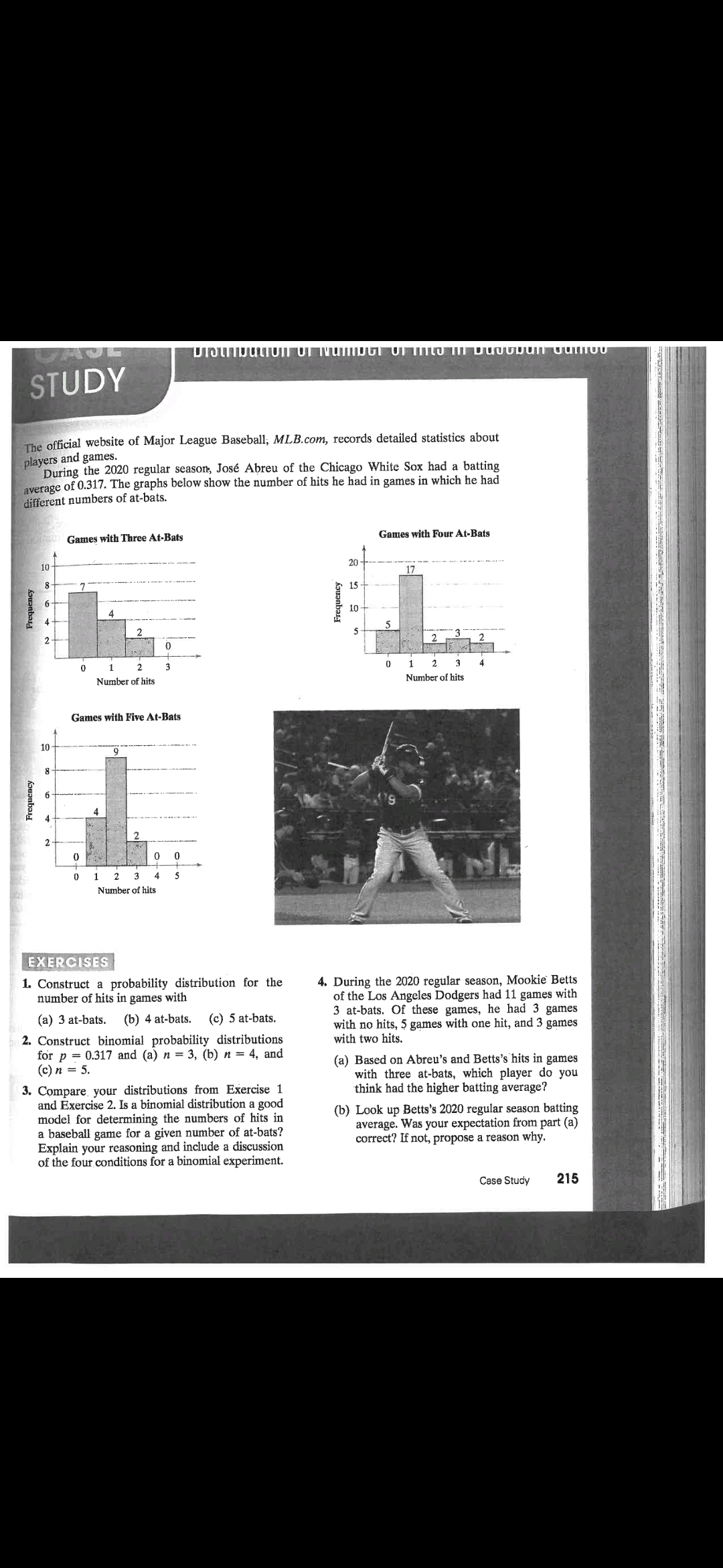 Solved The official website of Major League Baseball, | Chegg.com