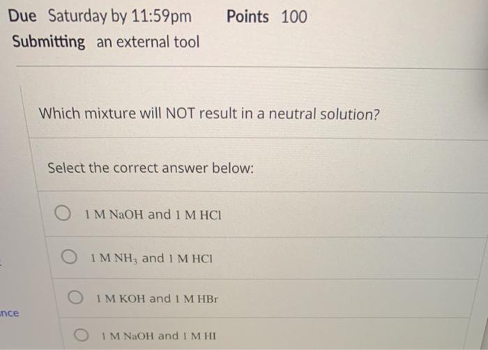 Solved Points 100 Due Saturday by 11:59pm Submitting an | Chegg.com