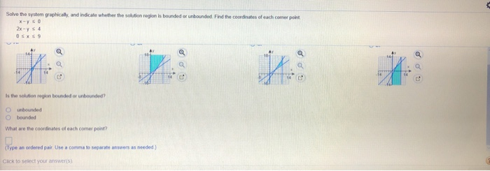 solve-the-system-graphically-and-indicate-whether-each-solution-region