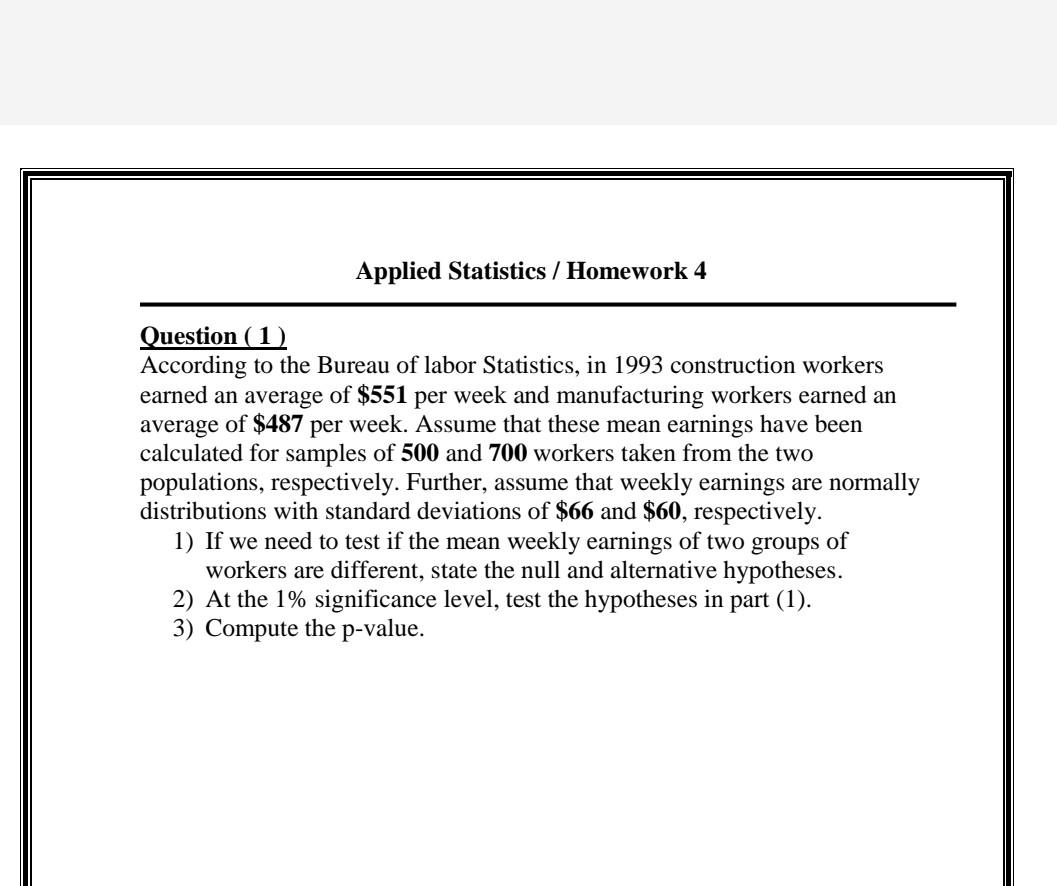 data and statistics homework 4