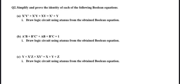 Solved Q1.Designing Combinational Logic Circuits, Understand | Chegg.com