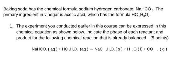 Vinegar chemical formula