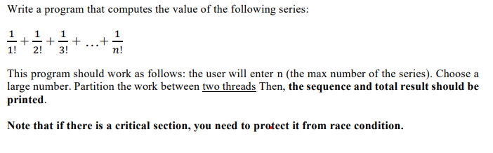 Solved Write a program using c++ ﻿that computes the value of | Chegg.com
