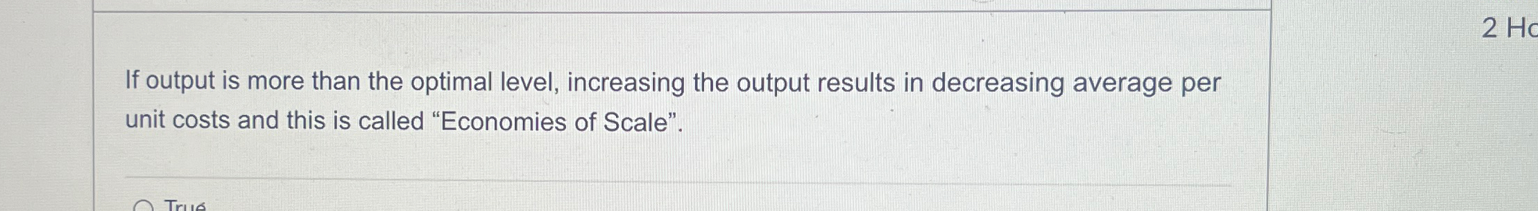 Solved If output is more than the optimal level, increasing | Chegg.com