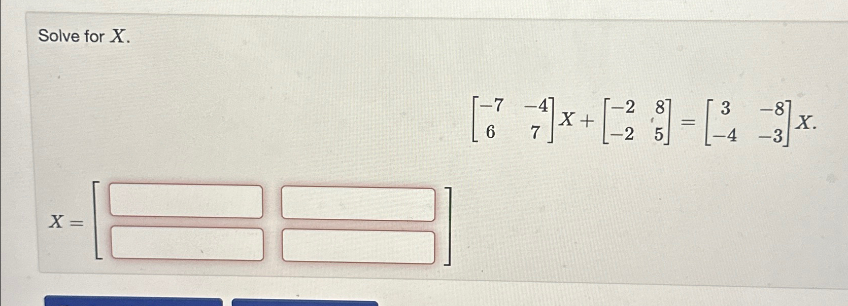 Solved Solve for x | Chegg.com