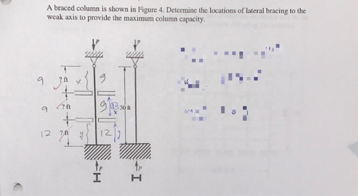 Solved A braced column is shown in Figure 4. Determine the | Chegg.com