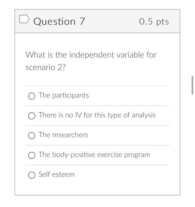 Solved Scenario 2. A Researcher Is Interested In Examining | Chegg.com