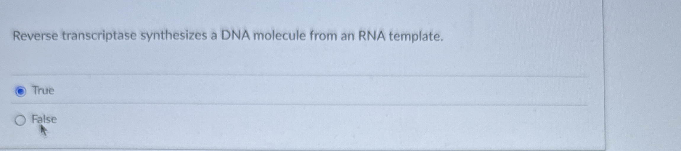 Solved Reverse transcriptase synthesizes a DNA molecule from | Chegg.com