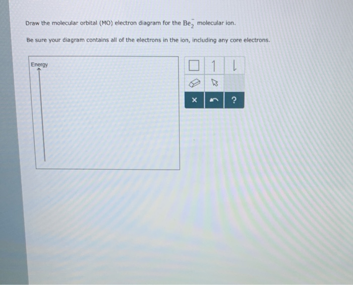Solved Draw the molecular orbital (MO) electron diagram for | Chegg.com