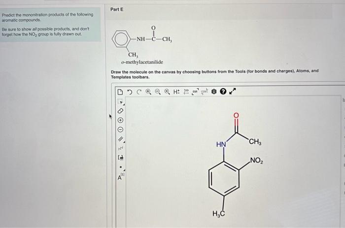 Solved Prediet The Monenitration Products Of The Following | Chegg.com