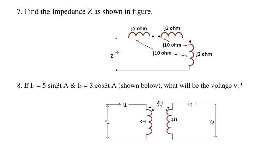 Solved How to solve Find the Impedance Z as shown in | Chegg.com