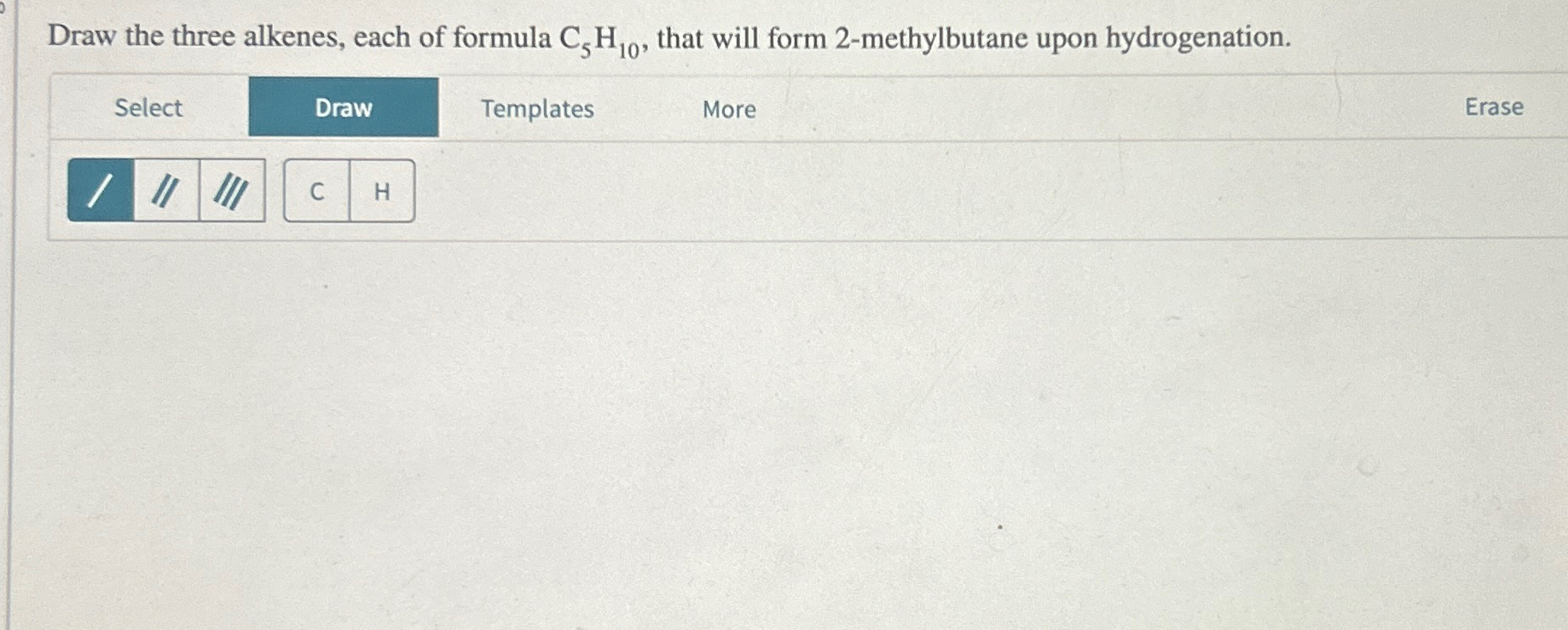 Solved Draw the three alkenes, each of formula C5H10, ﻿that